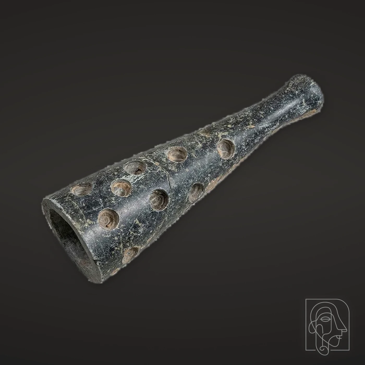 Unfinished Conical Stone Vessel