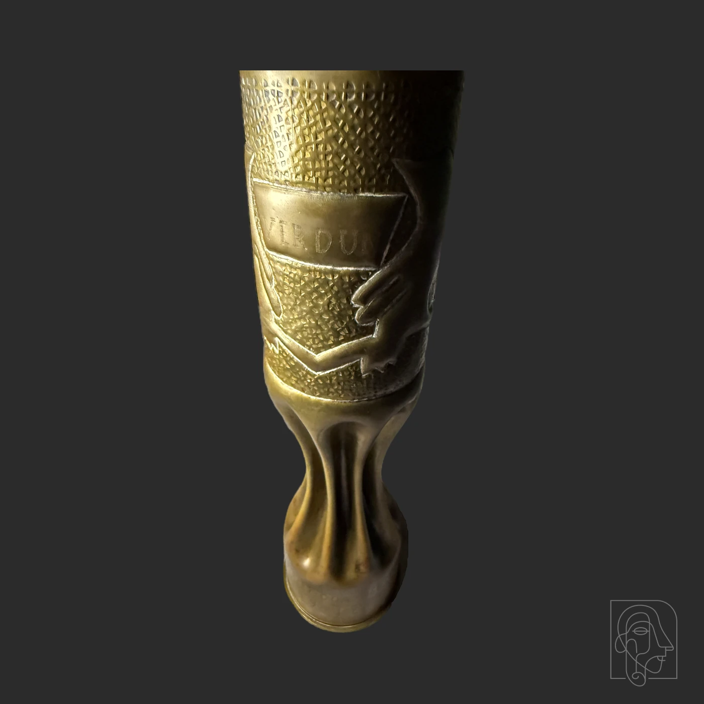 Verdun Trench-Art Vase — Company A, 368th Infantry