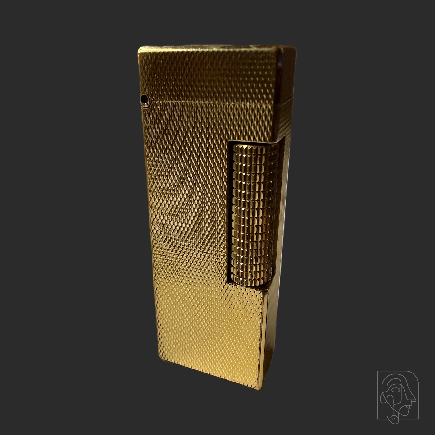 Alfred Dunhill Rollagas Pocket Lighter (Engine-Turned Diamond Guilloché) — JCA.2026.060