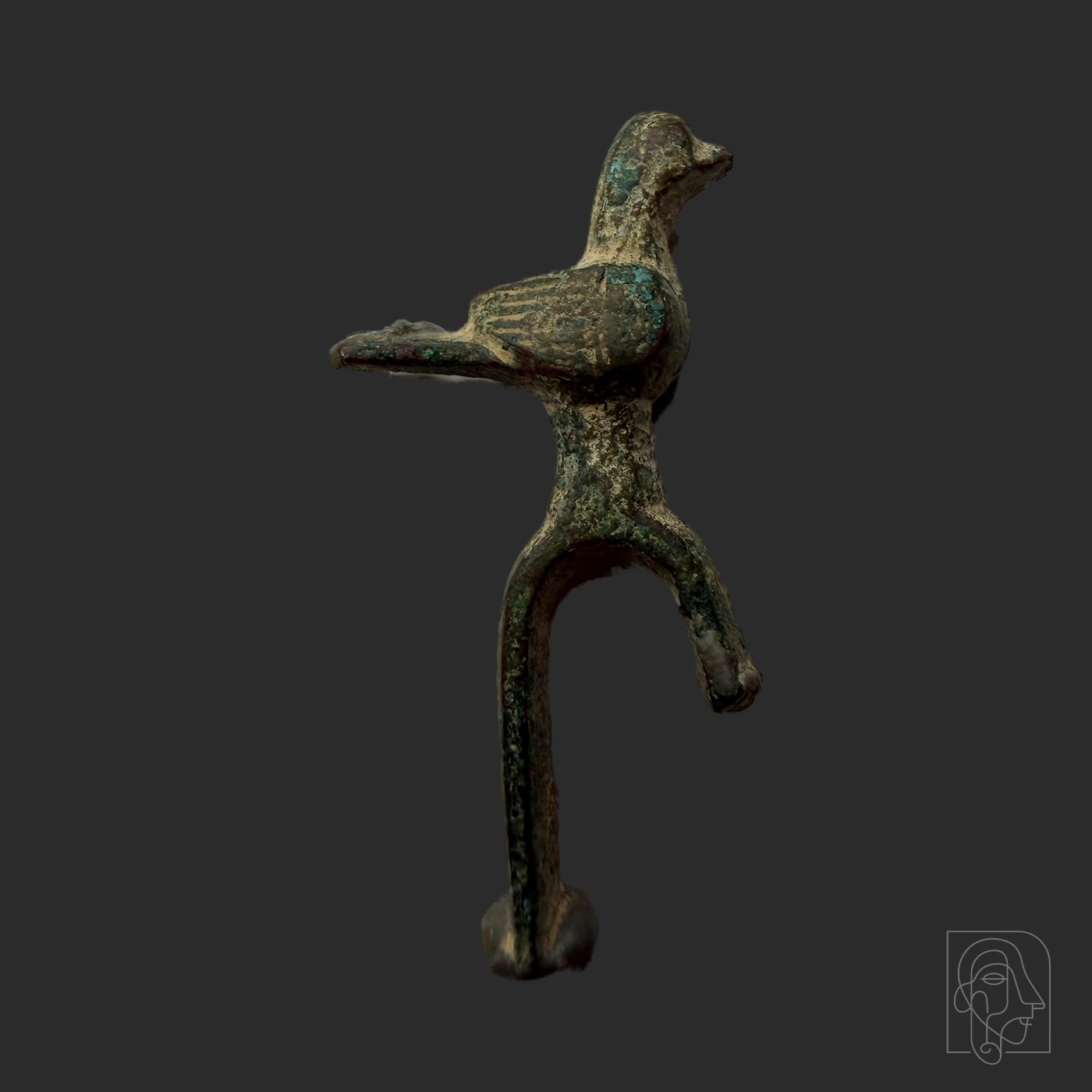 Copper-Alloy Bird-Form Finial or Terminal — JCA.2026.061
