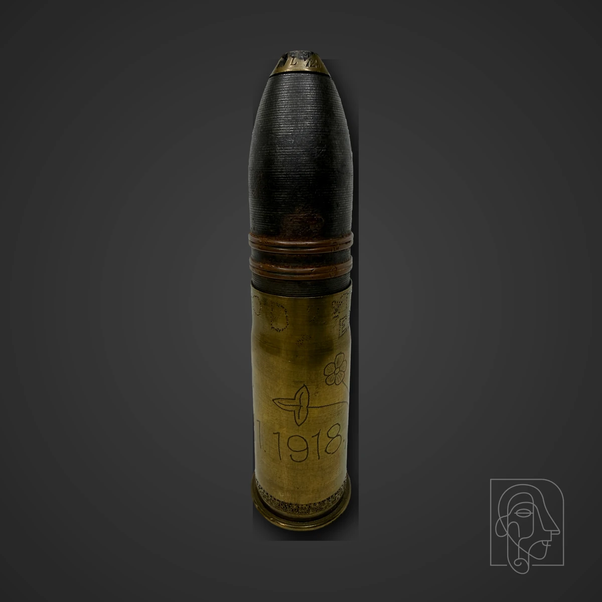 WWI French 37 mm Verdun Trench-Art Artillery Shell — JCA.2026.081