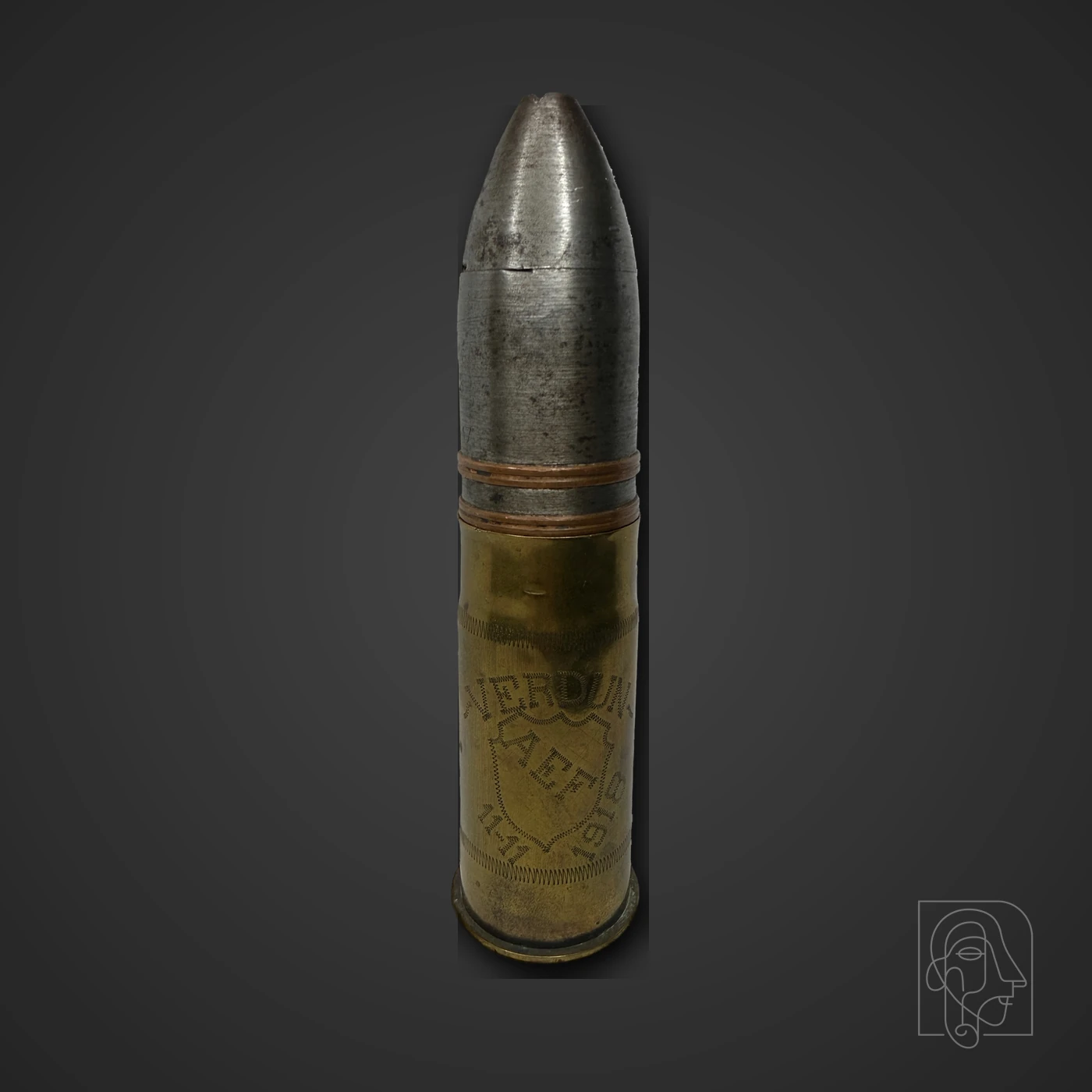 U.S. 37 mm Verdun Trench-Art Shell — 81st Division — JCA.2026.084