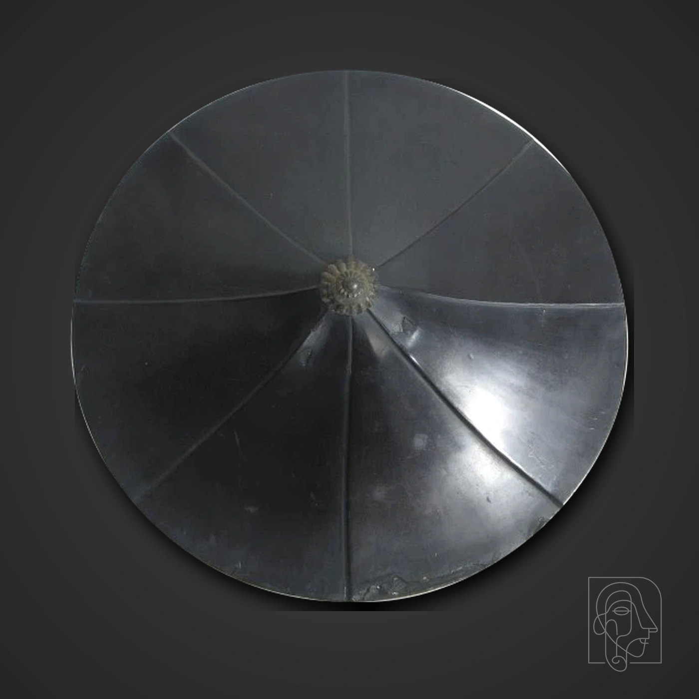 Japanese Black-Lacquered Ichimonji Jingasa — JCA.2026.108