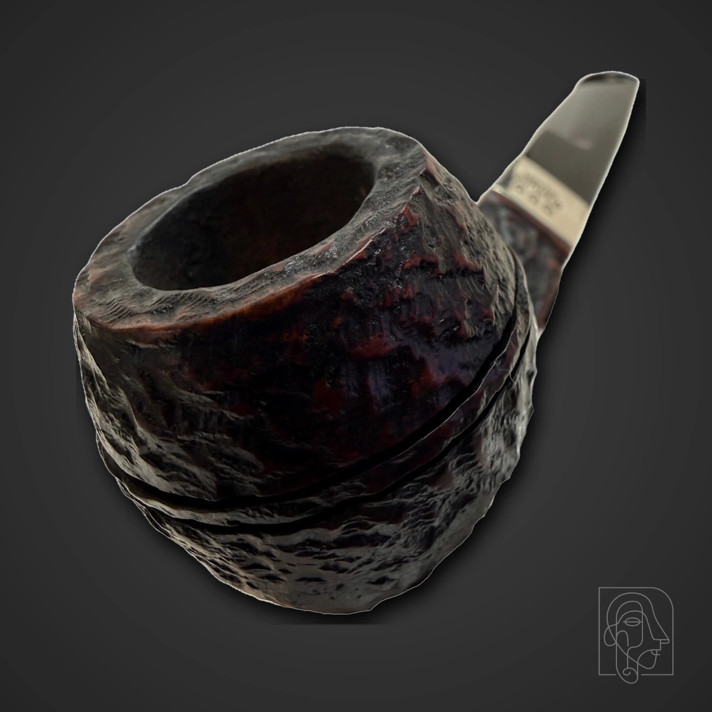 Peterson Donegal Rocky Sterling Silver 150 Straight Bulldog Pipe