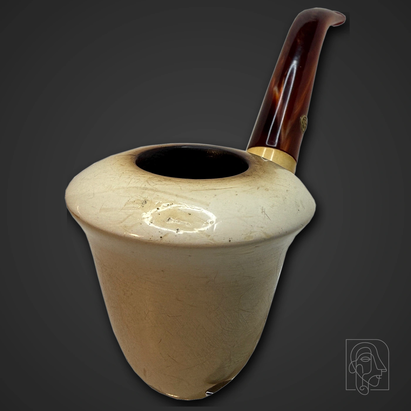 CAO Smooth Freehand Block-Meerschaum Pipe